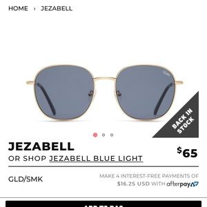 Quay Jazabell Gold Sunglasses
